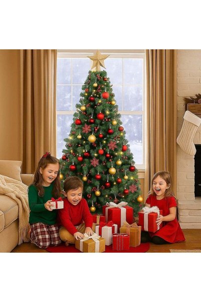 Generic Artificial Decorative Tree with Stand Pine Tree with Easy Assembly Me...