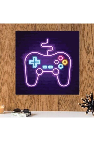 Generic PlayStation Controller Themed Wall Art Multicolour 33x33cm