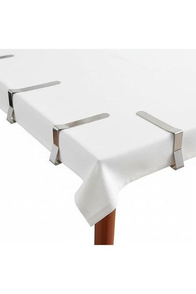 BNYD Tablecloth Clips 12 Pack Steel Table Protector Cover Clamps Skirt Clips ...