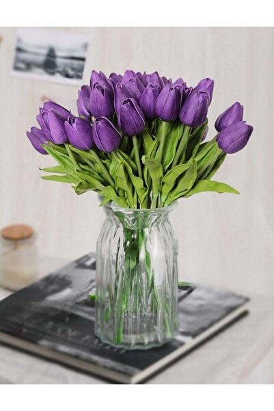 Generic SATYAM KRAFT 5 Pcs Artificial Tulip Lily Flower Sticks for Gifting, H...