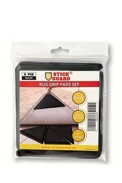 Generic StickGuard 8 Pieces Triangular Rug Corner Grippers - Double Sided Rug...