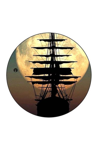 Generic Ship Printed Fridge Magnet Multicolour 5.5 x 5.5cm