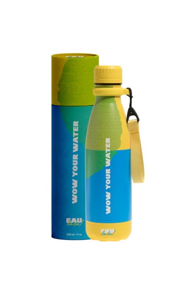 OEM ΘΕΡΜΟΣ ΜΠΟΥΚΑΛΙ ΑΠΟ ΑΝΟΞΕΙΔΩΤΟ ΑΤΣΑΛΙ EAU LALA 500ml ΚΙΤΡΙΝΟ SABT50004