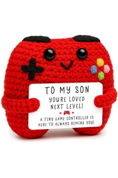 Generic 1Pcs Crochet Game Controller Plush, Gifts for Teen Boys, Emotional Su...