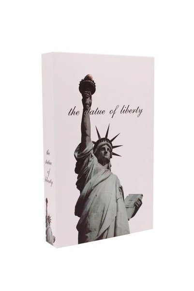 Generic Collapsible Preppy Decor Delight: White Statue of Liberty Fake Book f...