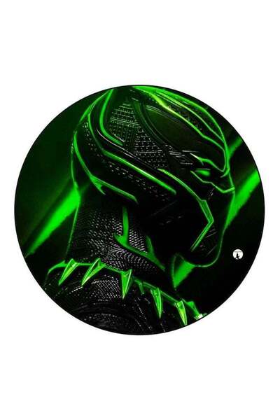 Generic Black Panther Printed Fridge Magnet Black/Green 5.5cm