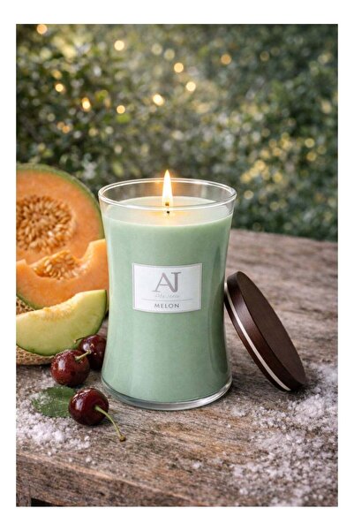 Generic Jar Candle Scented Large, Melon - 607G - Made with Shea Butter Wax | ...