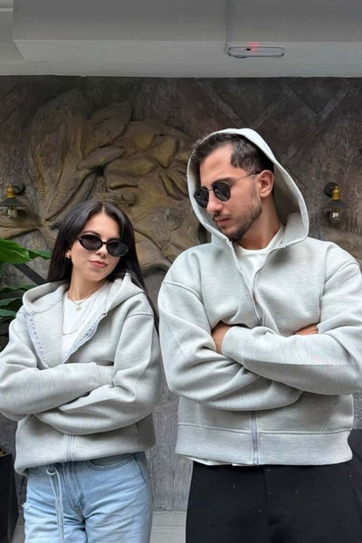 sunfyre Unexs Panda Hooded Oversize Zippered Sweatshirt Cardigan Sun593