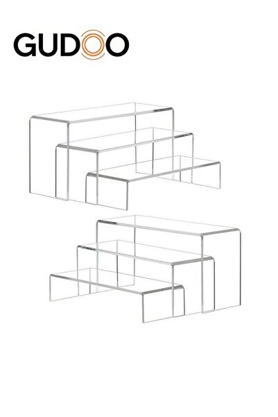 Generic 6 Pcs Clear Acrylic Display Risers, Dessert and Cupcake Stand Risers ...