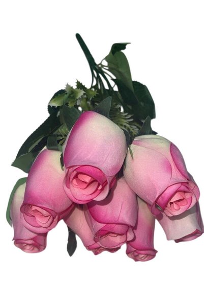 Generic Artificial Rose Bud Wedding Decor Pink