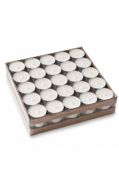 Generic Tea Light Candles, 50 Pack, Unscented White, Long Burning in Aluminum...