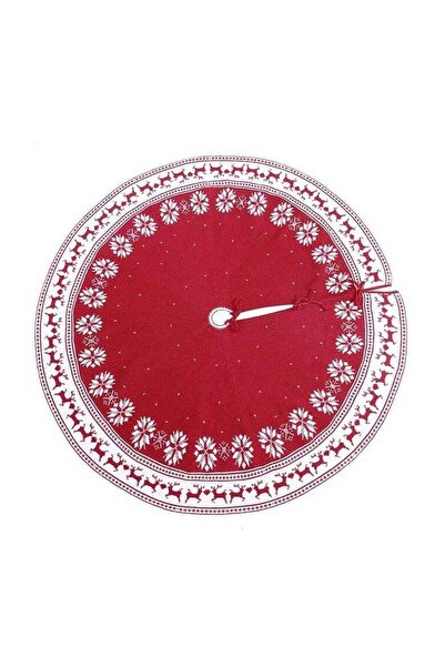Generic Decorative Circular Tree Skirt With A Snowflake Pattern