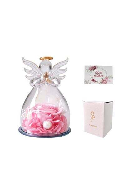 Generic CHIYLE Preserved Rose Flower Gift Set – Eternal Never Wilt Rose in Gl...