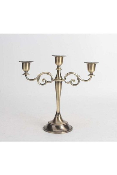 Generic 3 Candle Metal Candelabra - Elegant Centerpiece for Formal Events, We...