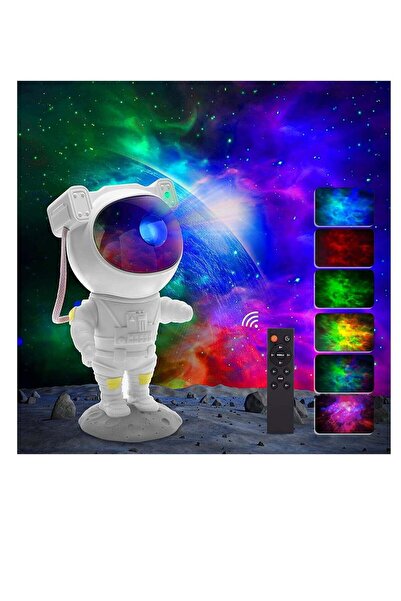 Generic DEROVAN Galaxy Astronaut Star Projector Night Light – 360° Rotating N...