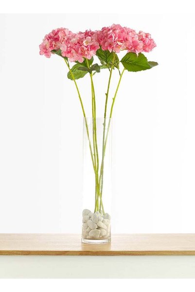 Generic Hydrangea 5pc Flower Stick with 5 buds – Light Pink | 80cm Artificial...