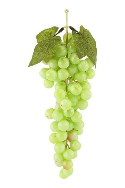 Generic Artificial Green Grapes Lifelike Decoration Model, 31.5cm Length, 1 P...