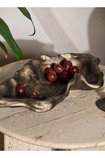 Generic Muun Home Bronze Gold Kai Organic Bowls | Handmade Decorative Marble ...