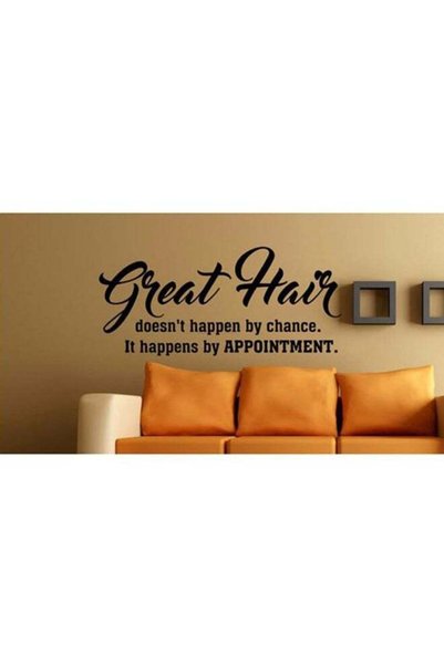 Generic Waterproof Quote Decorative Wall Decal Black 80x35cm