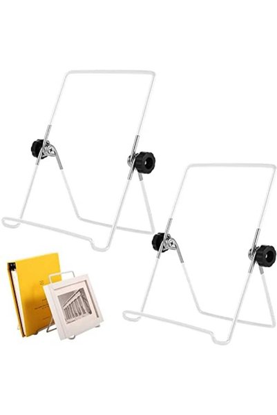 Generic 2 Pack Plate Stand Easel Picture Frame Stand Adjustable Foldable Tabl...