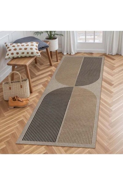 Generic Modern Rainbow Easy Jute Patio Rug, Washable Rugs for Entryway Farmho...