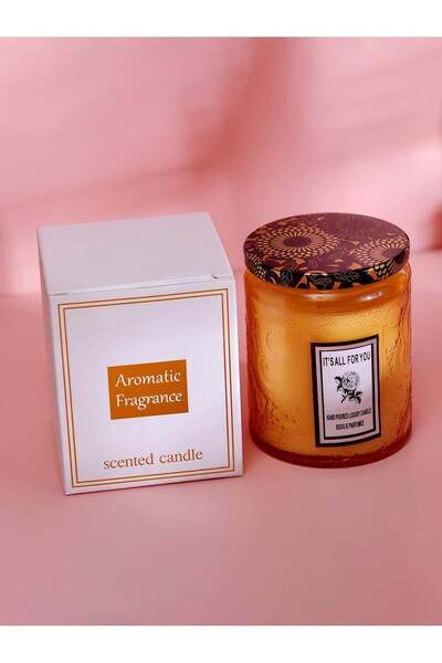 Generic English Pear & Freesia Large Relief Glass Jar Soy Wax Handmade Aromat...
