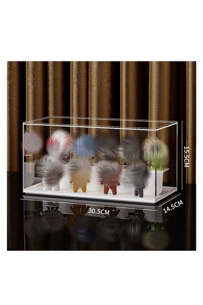 Generic Toy Display Stand Acrylic Shelf Full Transparent Box Display Shop She...