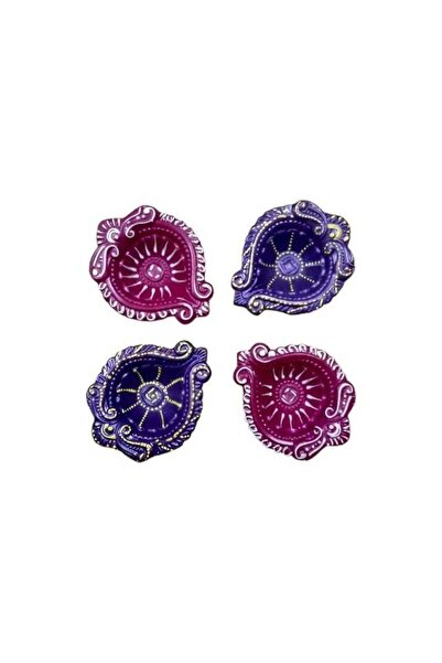 Generic GINI Decorative Matki Diya Set – Wax-Filled Traditional Diyas, Pack O...