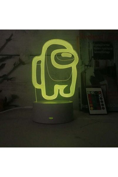 Generic 3D Among US LED RGB Optical Illusion Lamp Multicolour