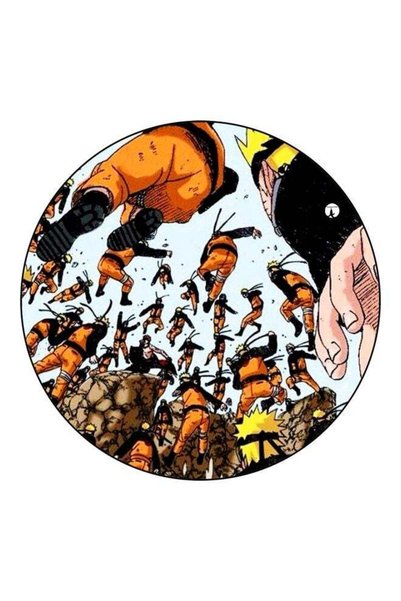 Generic Naruto Printed Fridge Magnet Orange/Black/Yellow 5.5cm