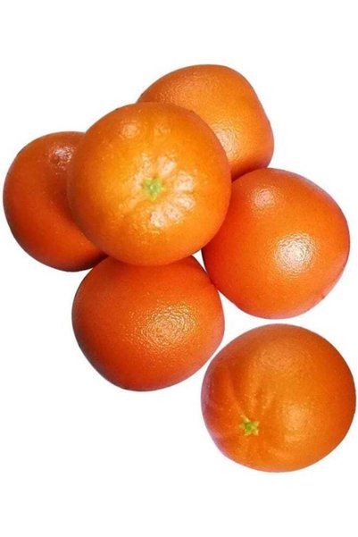Generic LATIFA 6 Pcs Lifelike Artificial Orange Tangerine Fruits Model for Ho...