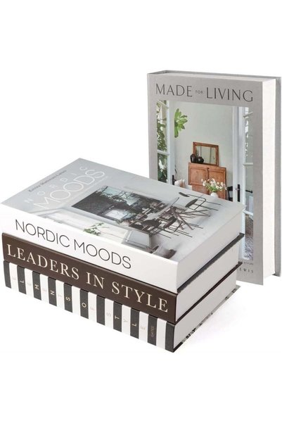 Generic Decorative Books for Home Decor, 4 Pcs Faux Books for Decoration, Dec...