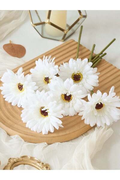 Generic 10pcs Artificial Gerbera Daisy Flowers Set, African Daisy Silk Flower...