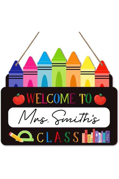 Generic ARS Welcome Sign for Classroom Door Decorations Welcome Back to Schoo...