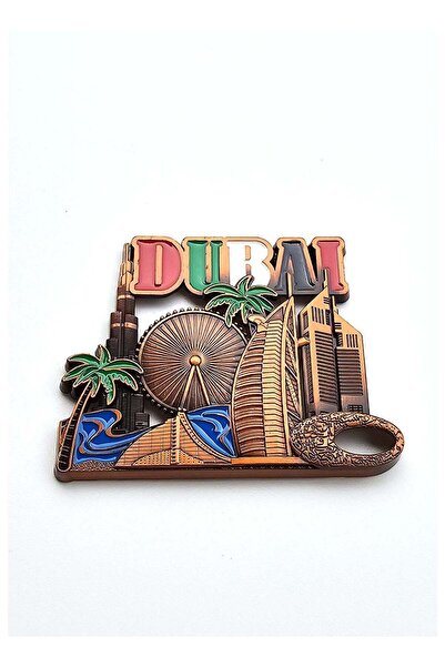 Generic Dubai Skyline Fridge Magnet – Metal Souvenir | Gift, Keepsake, Travel...