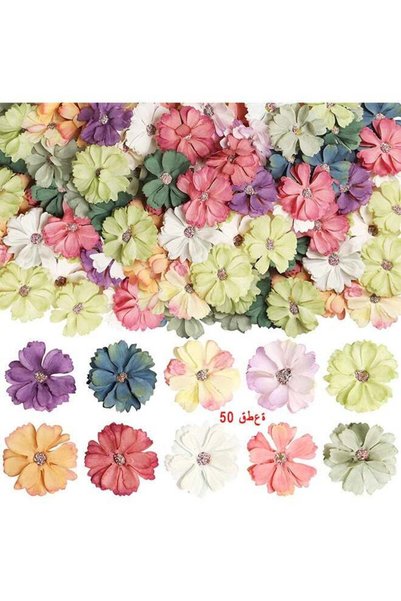 Generic Silk Daisies, Faux Flowers Heads For Crafts Artificial Flowers Embell...