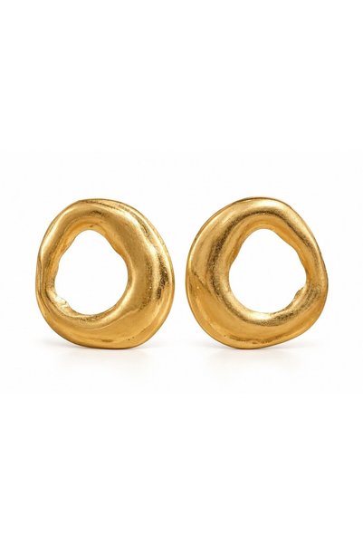 neslyaccessories Large Form Saturn Earrings
