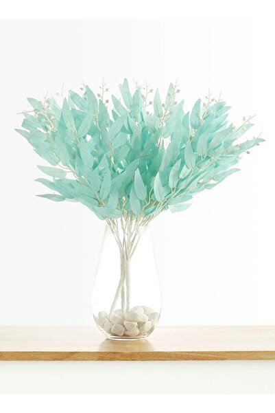 Generic Jasmine Leaves 3pc Bunch – Light Blue | 32cm Artificial Leaves Bunch ...