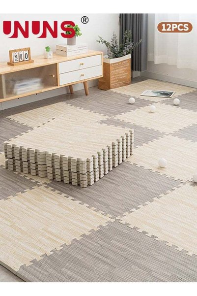 Generic 12PCS Interlocking Floor Tiles,Baby Play Mat,Soft Foam Floor Tiles fo...