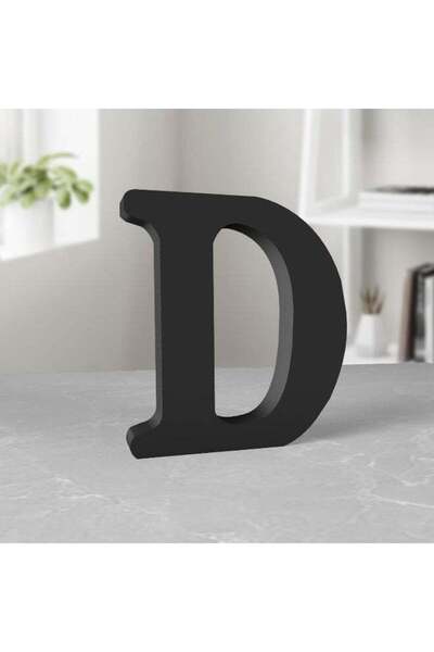 Generic TPGP 6 Inch Black Wood Letters For Wall Decor - Unfinished Decorative...