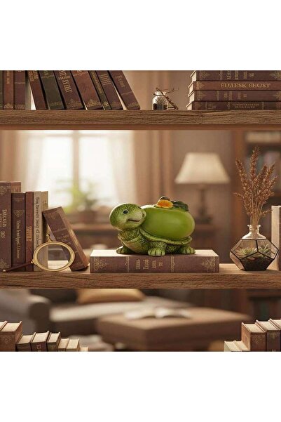 Generic Waddles Polyresin Turtle Sculpture 15.5x12x11.5cm - Green - 223FQH990...