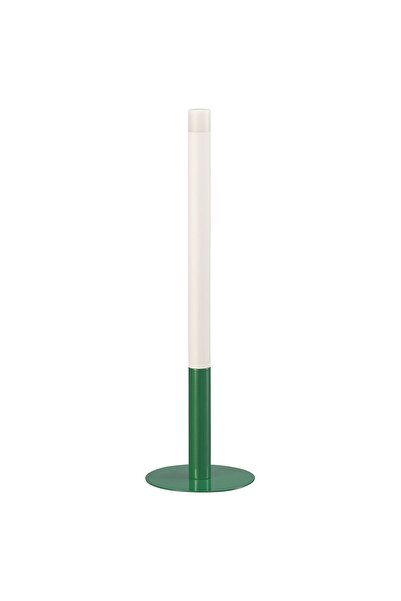 Generic Battery-Operated LED Pillar Candle Light, Green, 35 cm