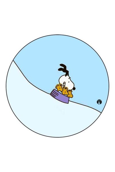 Generic Cartoon Printed Fridge Magnet Blue/White/Yellow 5.5cm