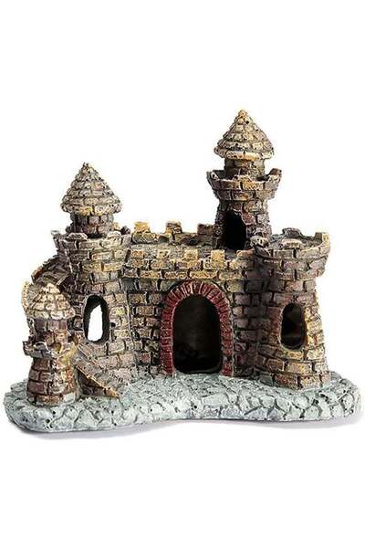 Generic Aquarium Resin Castle Fish Tank Decorations Castle Tower Ornaments Fi...
