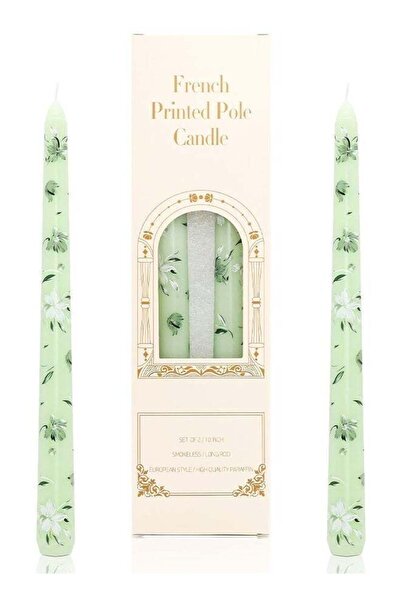 Generic Dinner Candles 10 Inch Tapered Prints, Party Decoration, Non Drip Lon...