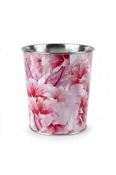 EK BINS Decorative Printed Plastic Waste Basket | Open-Top Round Bin | Lightw...
