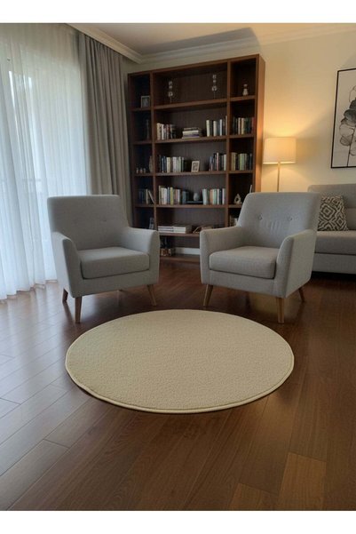 Generic Premium Round Rug – 100x100cm Soft Floor Mat for Living Room, Bedroom...