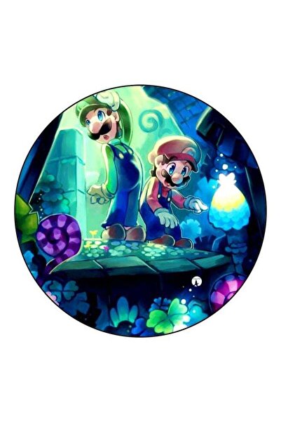 Generic Super Mario Printed Fridge Magnet Blue/Purple/Green 5.5cm