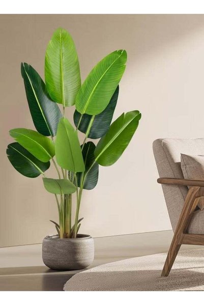 Generic Artificial bird of paradise plant artificial banana tree 160CM