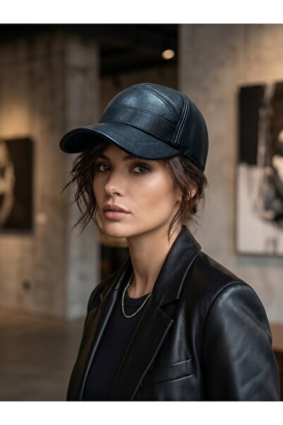 PIECE SIGNATURE Unisex, Winter, Faux Leather Hat with Fleece Lining and Earflaps